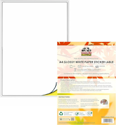 Carta adesiva stampabile - carta,