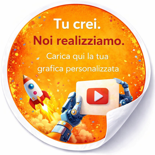 100 adesivi personalizzati - adesivi,