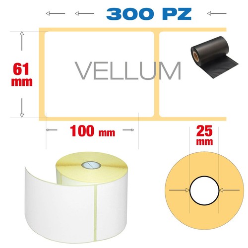 Etichette adesive vellum - etichette,
