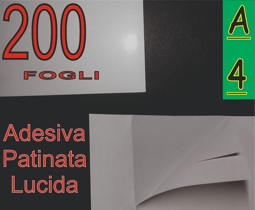 200 carta bianca adesiva - 200, ff
