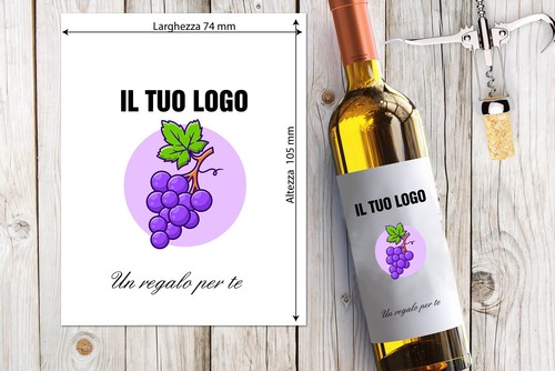 100 etichette adesive - 100,
